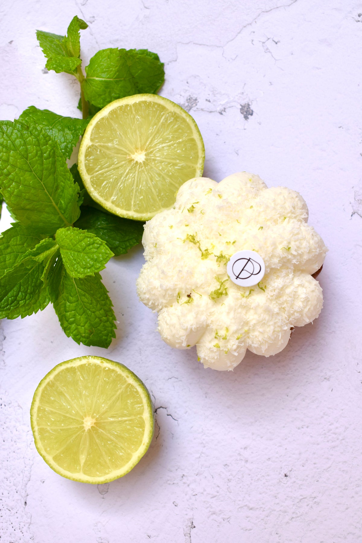 Tartelette Citron vert, menthe & coco