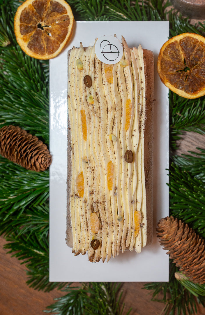 Bûche glacée café passion