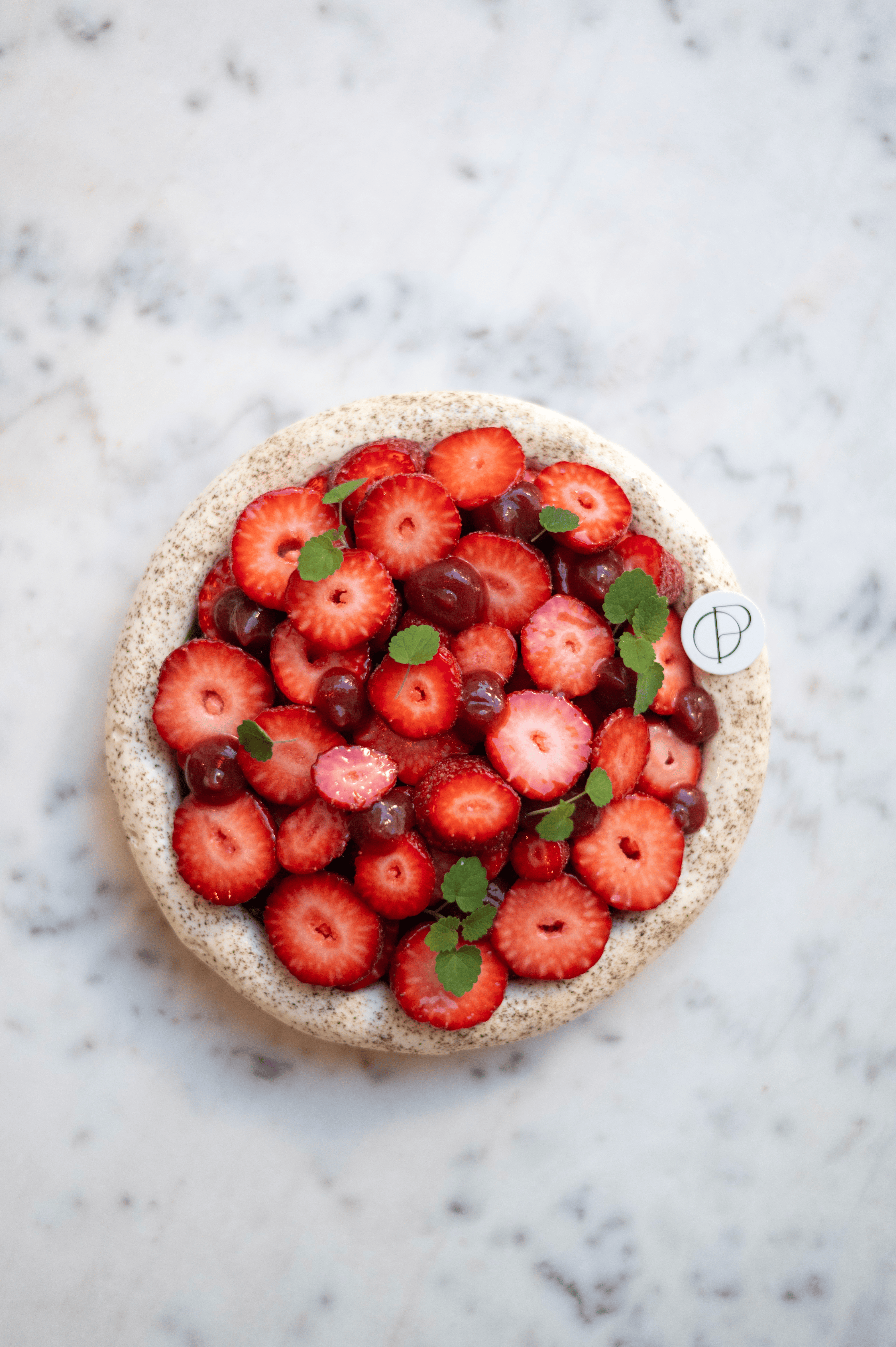 Tarte fraise basilic